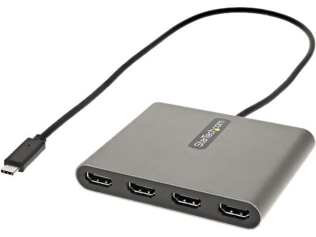 USB C to 4 HDMI Adapter - External Card USB C to 4 HDMI Adapter - External Card